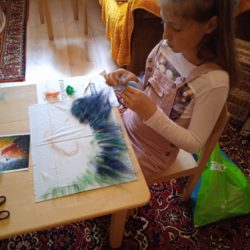 Шерстяная картина